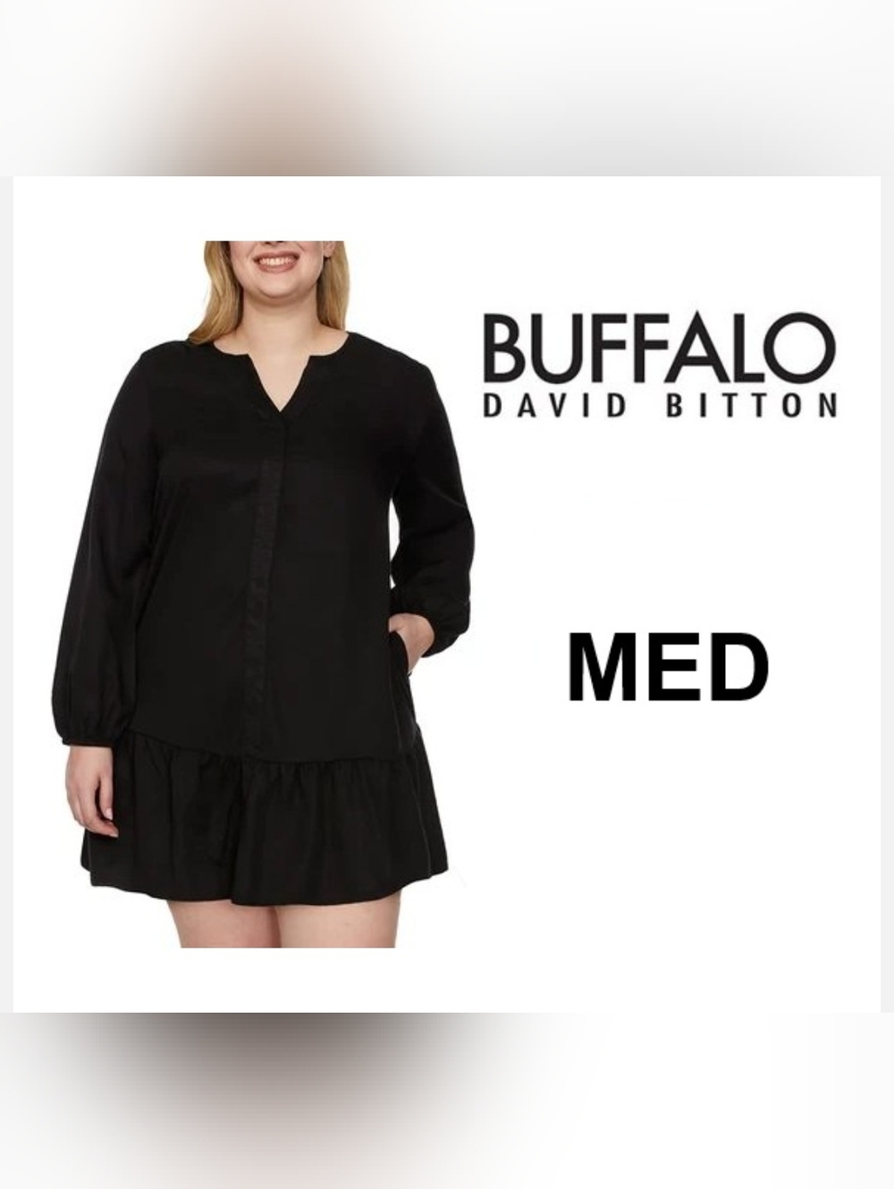 Buffalo David Bitton Women's Long Sleeve Dress